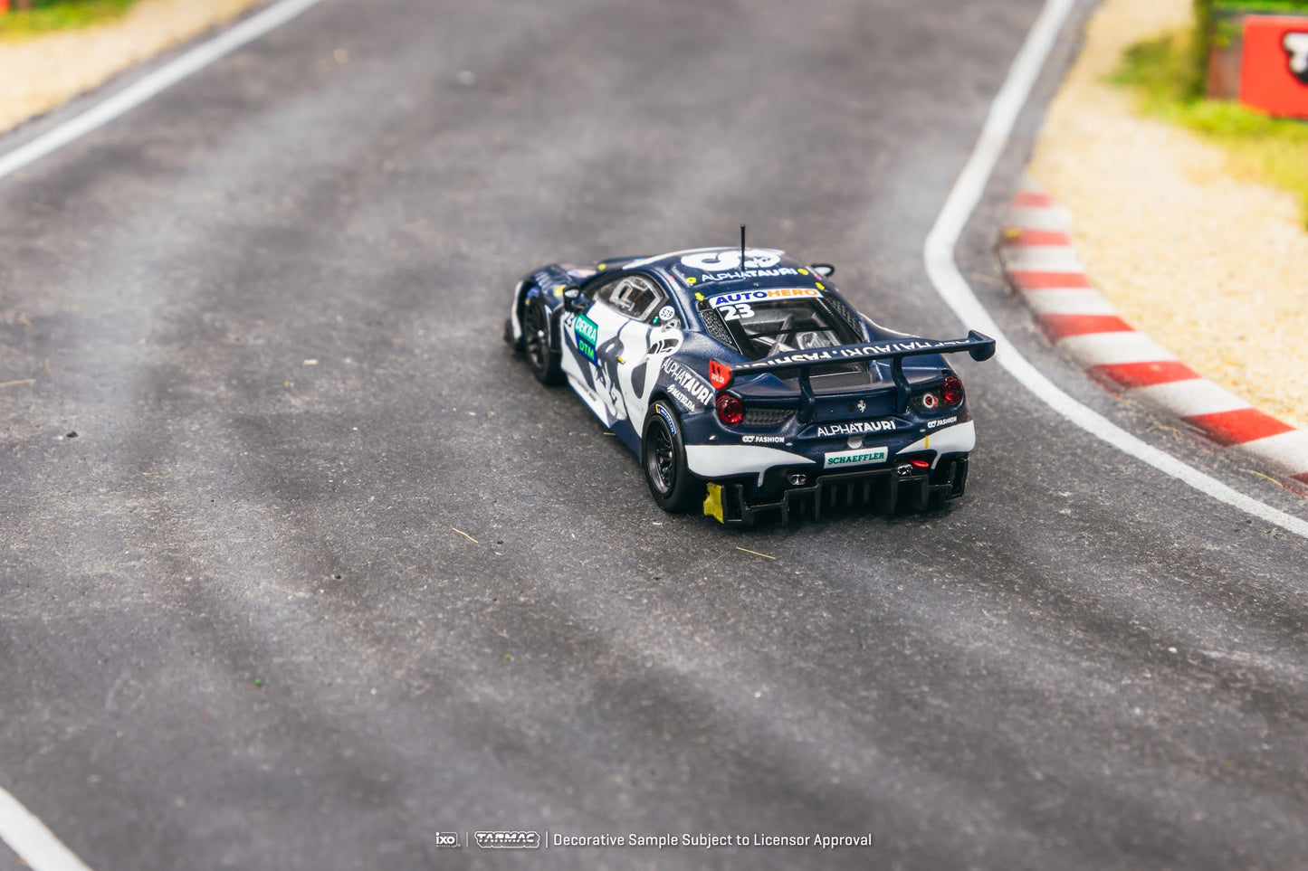 Tarmac Works X iXO Models 1/64 Ferrari 488 GT3 DTM 2021 Nürburgring #23 Race 2 Winner Alex Albon - HOBBY64