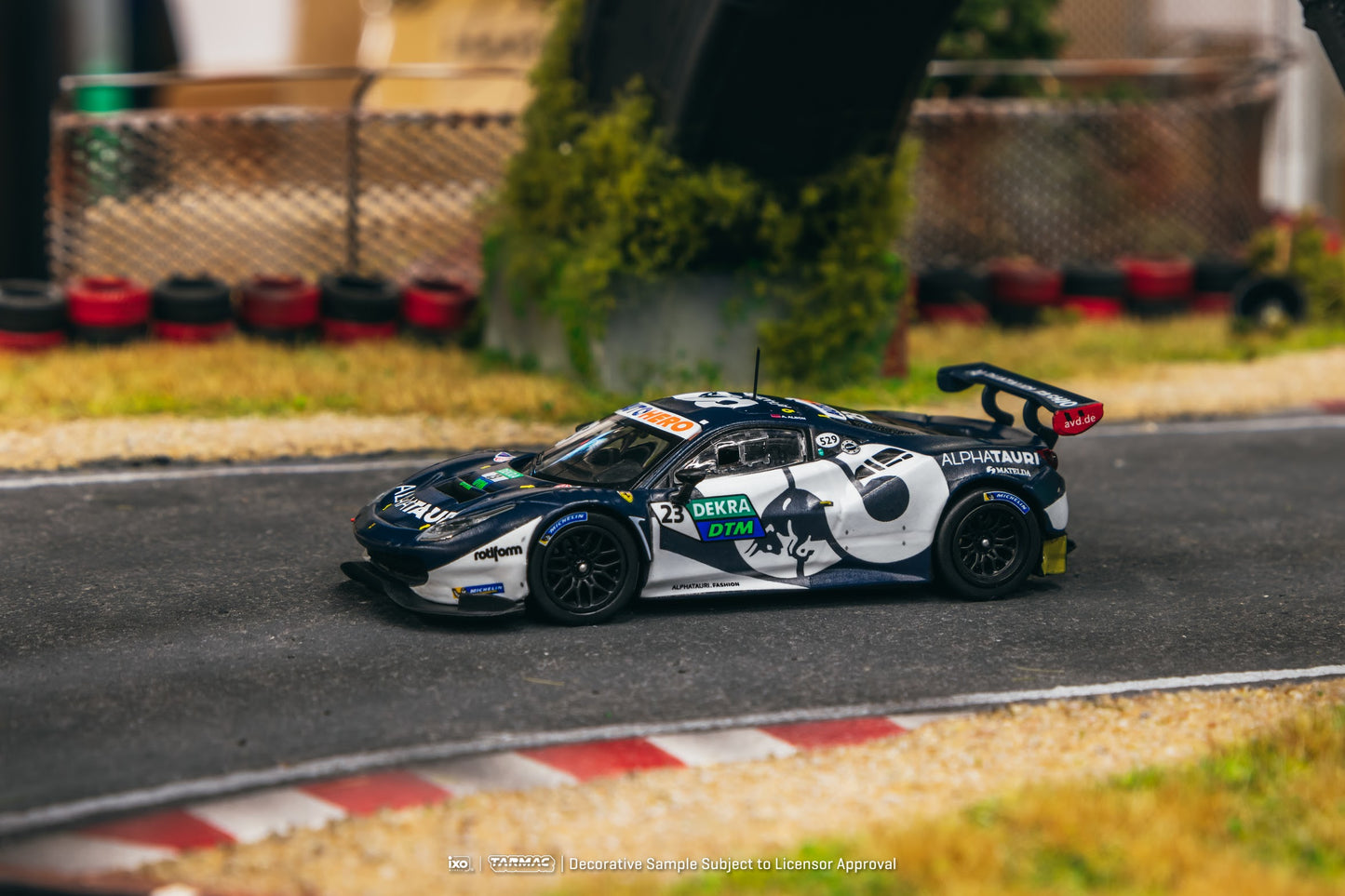 Tarmac Works X iXO Models 1/64 Ferrari 488 GT3 DTM 2021 Nürburgring #23 Race 2 Winner Alex Albon - HOBBY64