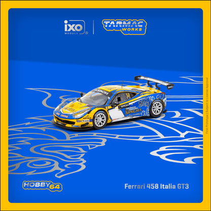 Tarmac Works X iXO Models 1/64 Ferrari 458 Italia GT3 GT Asia 2016 #12 - HOBBY64