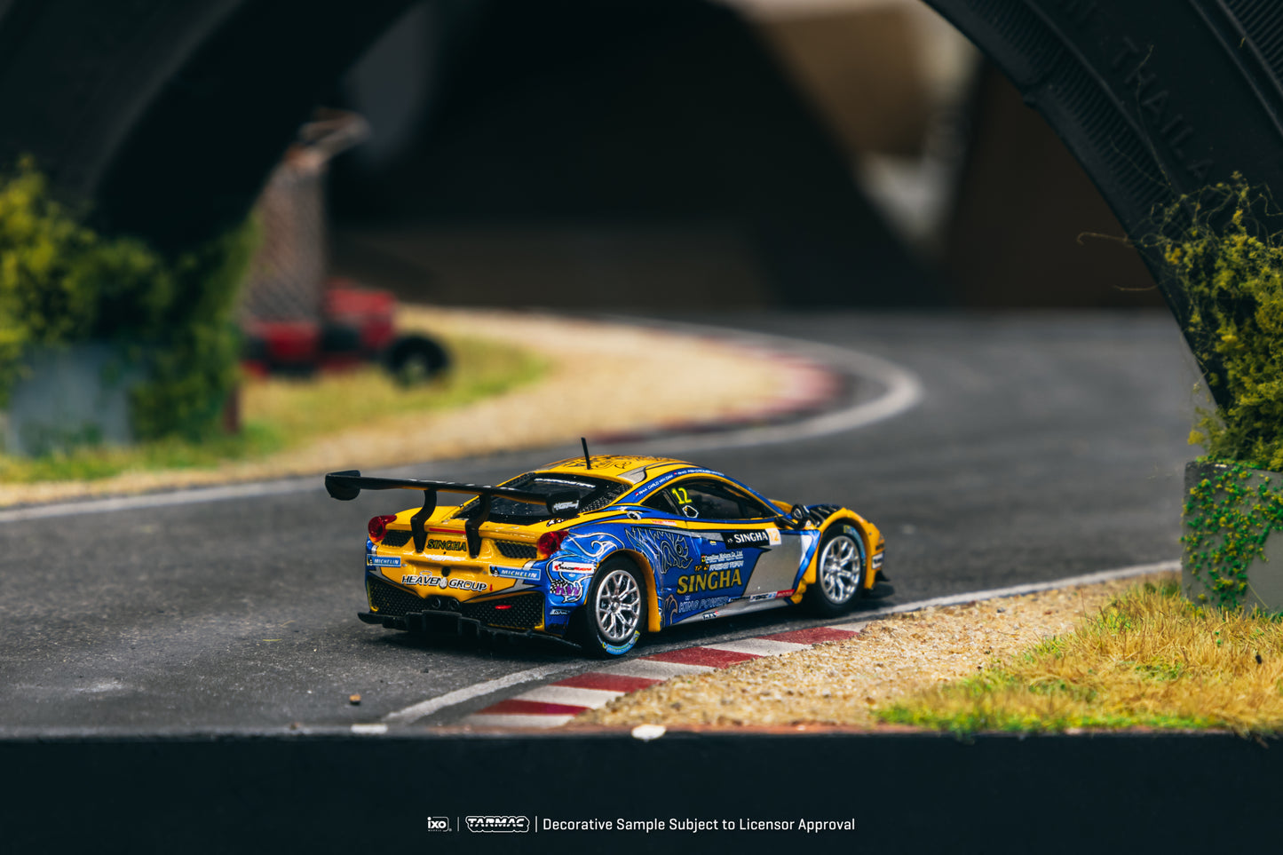 Tarmac Works X iXO Models 1/64 Ferrari 458 Italia GT3 GT Asia 2016 #12 - HOBBY64