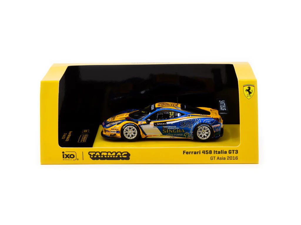 Tarmac Works X iXO Models 1/64 Ferrari 458 Italia GT3 GT Asia 2016 #12 - HOBBY64