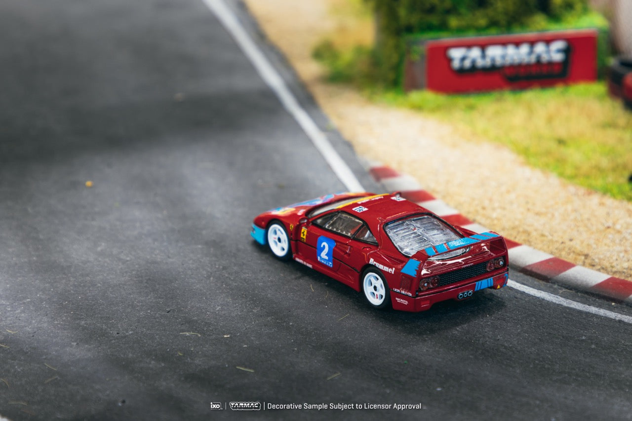 Tarmac Works X iXO Models 1/64 Ferrari F40 GT Italian GT Championship 1992 #2 - HOBBY64