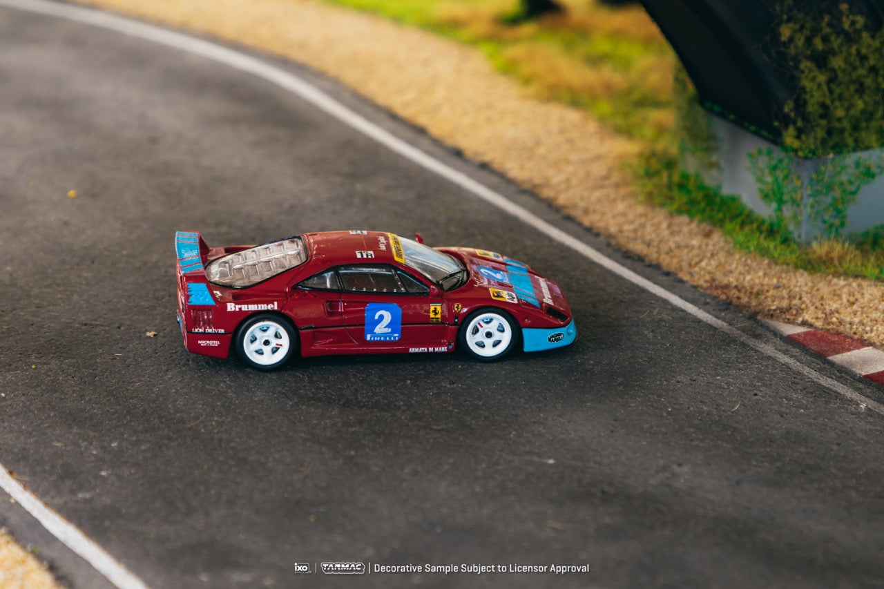 Tarmac Works X iXO Models 1/64 Ferrari F40 GT Italian GT Championship 1992 #2 - HOBBY64