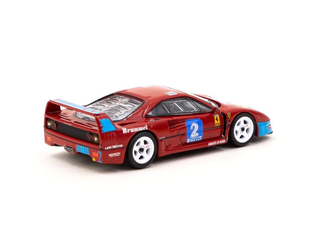 Tarmac Works X iXO Models 1/64 Ferrari F40 GT Italian GT Championship 1992 #2 - HOBBY64