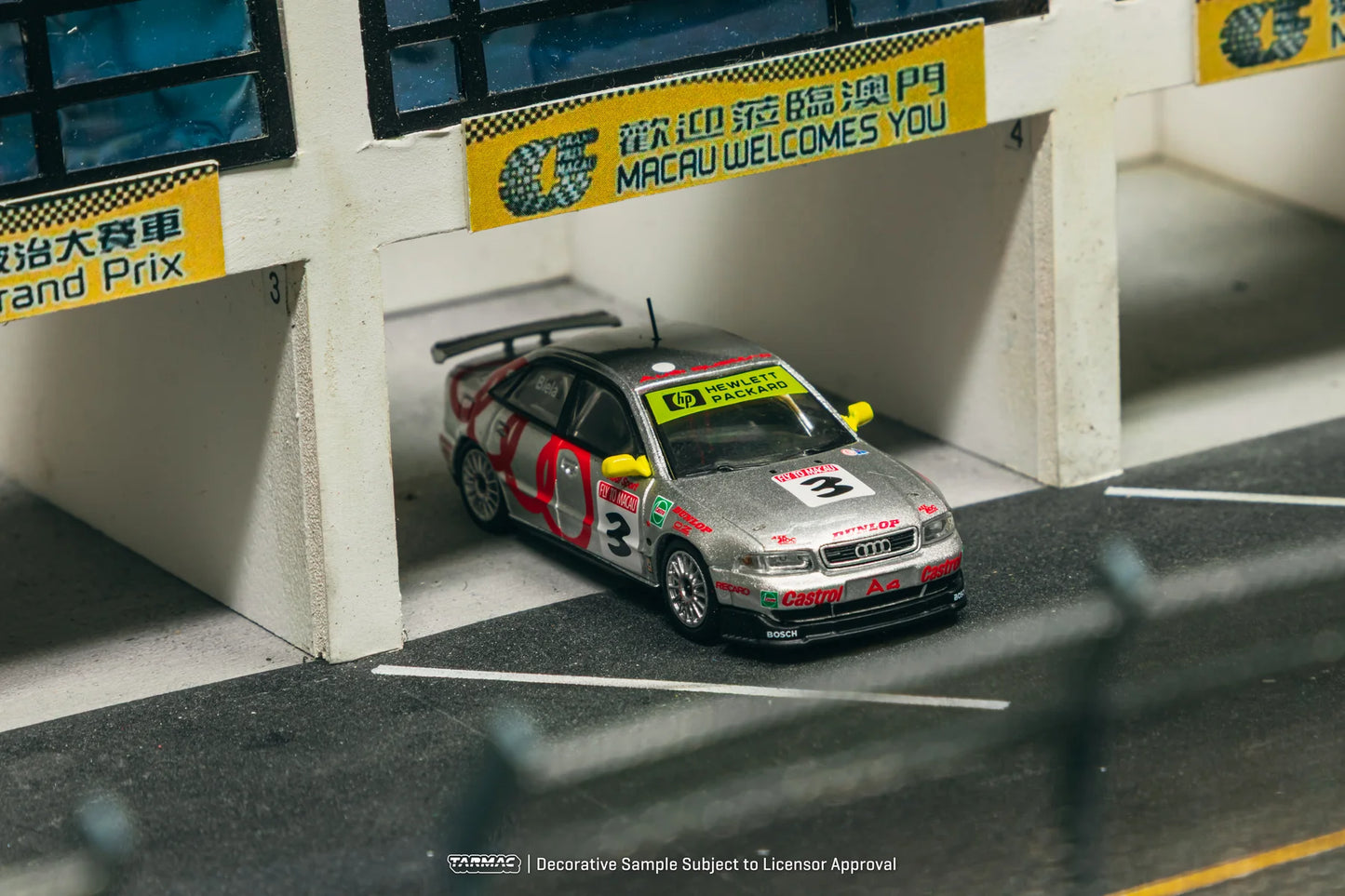 Tarmac Works 1/64 Audi A4 Quattro Macau Guia Race 1996 Winner #3 - Tarmac Works HOBBY64