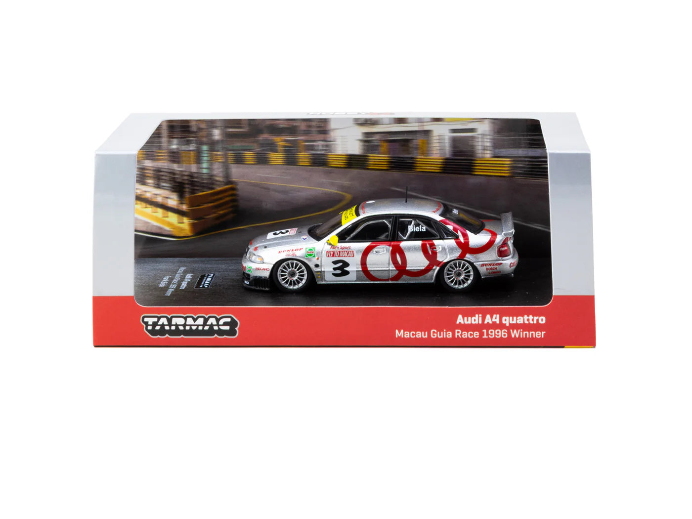 Tarmac Works 1/64 Audi A4 Quattro Macau Guia Race 1996 Winner #3 - Tarmac Works HOBBY64