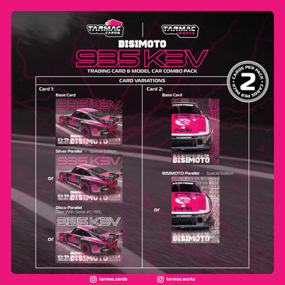 Tarmac Works X iXO Models 1/64 Bisimoto Porsche 935 K3V with Tarmac Cards Combo Set - HOBBY64
