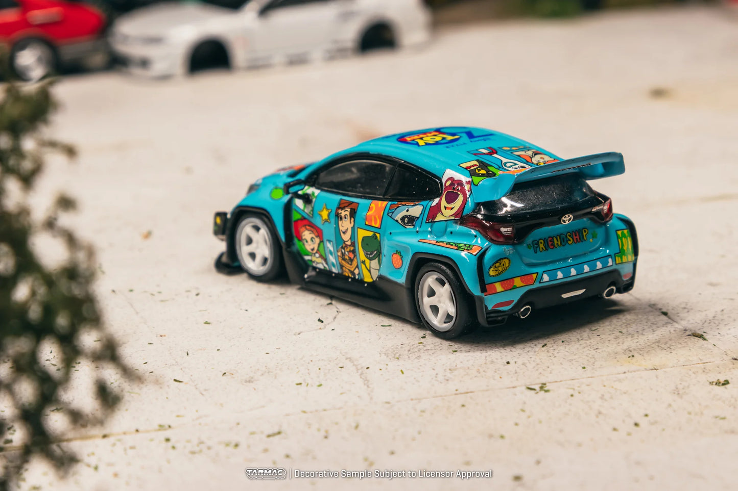Tarmac Works 1/64 Pandem Toyota GR Yaris Toy Story - 30th Anniversary with Tarmac Cards - Tarmac Works HOBBY64