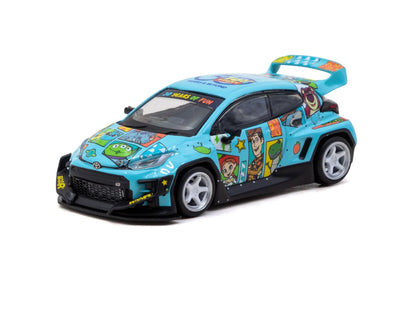Tarmac Works 1/64 Pandem Toyota GR Yaris Toy Story - 30th Anniversary with Tarmac Cards - Tarmac Works HOBBY64
