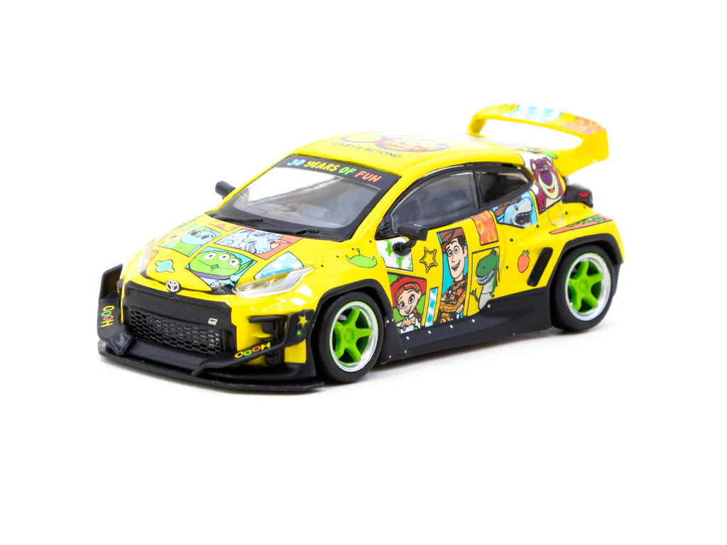 Tarmac Works 1/64 Pandem Toyota GR Yaris Toy Story 30th Anniversary - Tokyo Auto Salon Hong Kong 2025 Special Edition - HOBBY64
