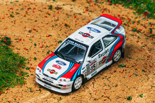 Tarmac Works 1/64 Ford Escort RS Cosworth WRC Rallye Sanremo 1994 #15 - Tarmac Works HOBBY64