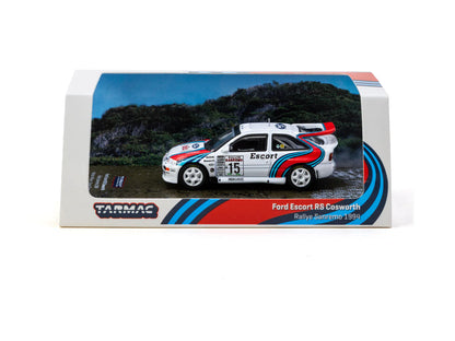 Tarmac Works 1/64 Ford Escort RS Cosworth WRC Rallye Sanremo 1994 #15 - Tarmac Works HOBBY64