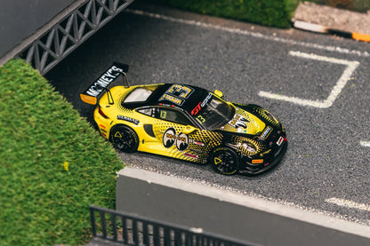 Tarmac Works 1/64 Porsche 911 GT3 R GT World Challenge Asia 2025 Phantom Global Racing #13 with Tarmac Cards - Tarmac Works x iXO Models HOBBY64