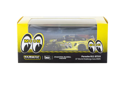Tarmac Works 1/64 Porsche 911 GT3 R GT World Challenge Asia 2025 Phantom Global Racing #13 with Tarmac Cards - Tarmac Works x iXO Models HOBBY64