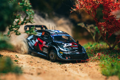 Tarmac Works 1/64 Toyota GR YARIS Rally1 HYBRID Rally Latvia 2024 Winner #69 - Tarmac Works x iXO Models HOBBY64