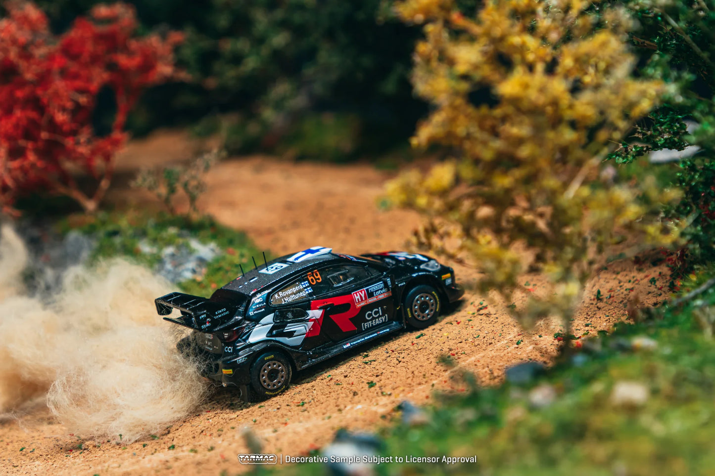 Tarmac Works 1/64 Toyota GR YARIS Rally1 HYBRID Rally Latvia 2024 Winner #69 - Tarmac Works x iXO Models HOBBY64