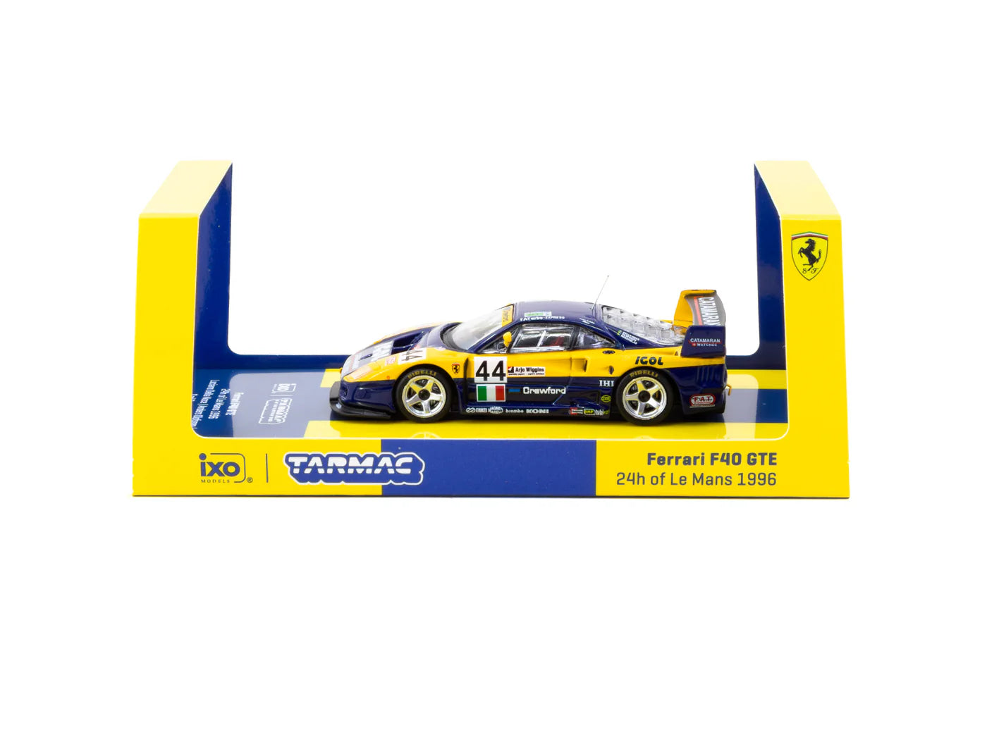 Tarmac Works 1/64 Ferrari F40 GTE 24h of Le Mans 1996 - Tarmac Works X iXO Models HOBBY64