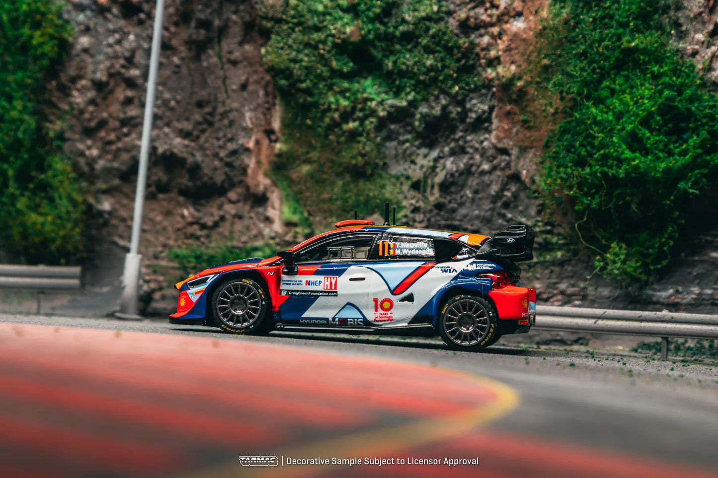 Tarmac Works 1/64 Hyundai i20 N Rally1 Hybrid Croatia Rally 2024 #11 - Tarmac Works x iXO Models HOBBY64