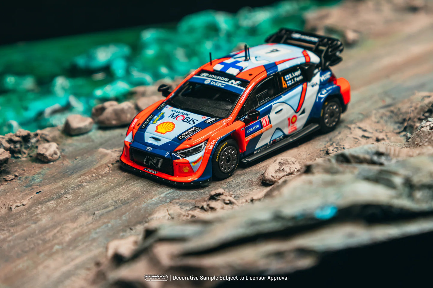 Tarmac Works 1/64 Hyundai i20 N Rally1 Hybrid Rally Sweden 2024 Winner #4 - Tarmac Works X iXO Models HOBBY64