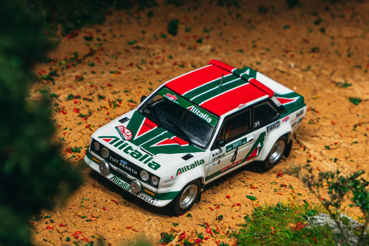 Tarmac Works 1/64 FIAT 131 ABARTH Rally Rallye de Portugal - Vinho do Porto 1978 Winner #04 - Tarmac Works HOBBY64