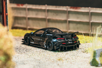 Tarmac Works 1/64 LB-WORKS 720S Black - Tarmac Works HOBBY64 (Produced by CM Model)