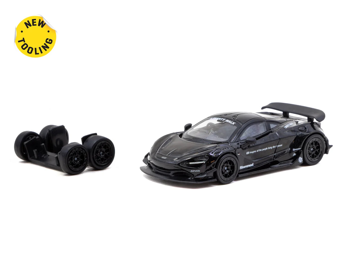 Tarmac Works 1/64 LB-WORKS 720S Black - Tarmac Works HOBBY64 (Produced by CM Model)
