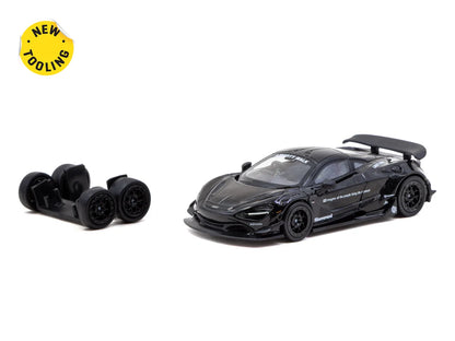 Tarmac Works 1/64 LB-WORKS 720S Black - Tarmac Works HOBBY64 (Produced by CM Model)