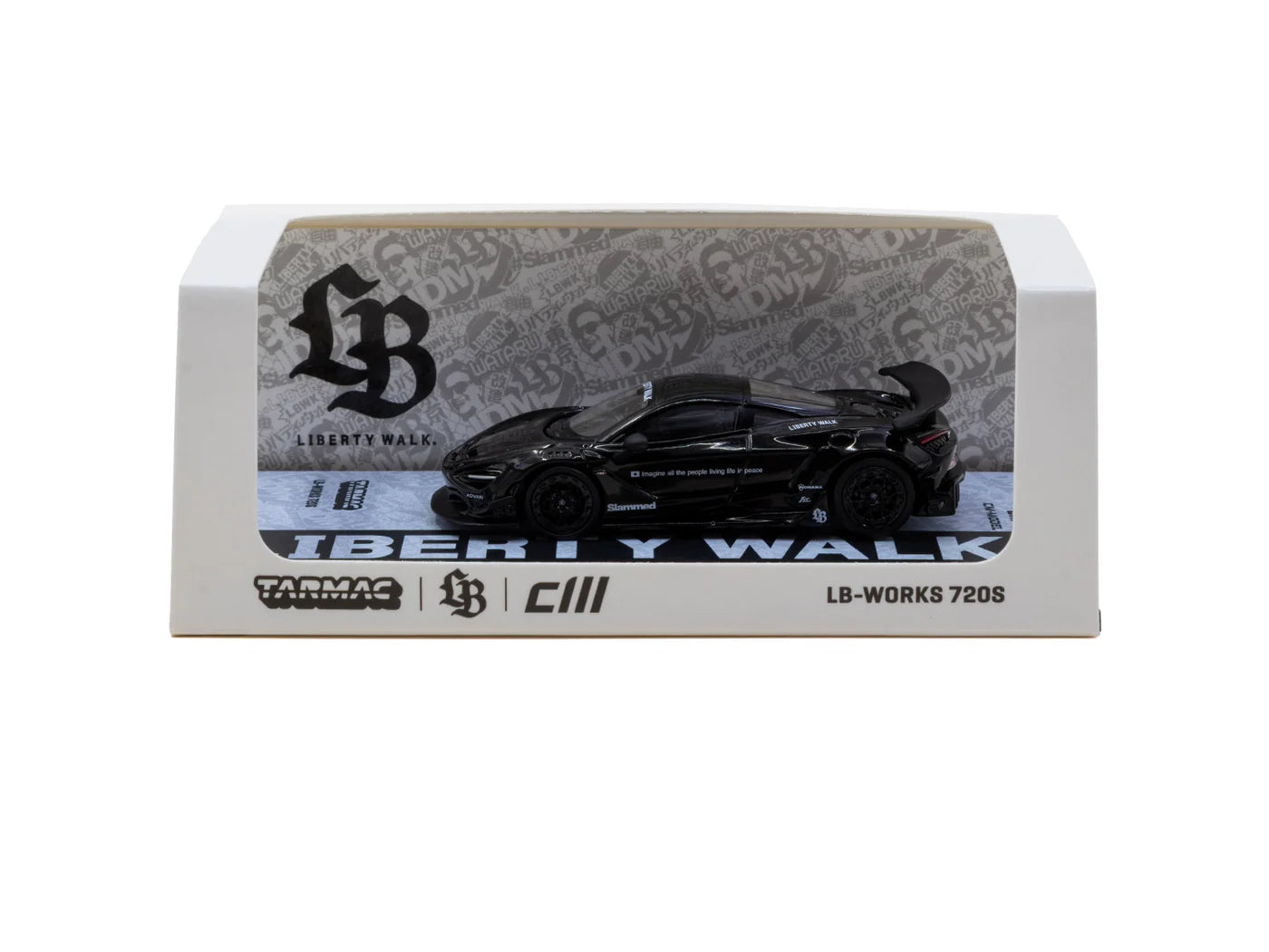 Tarmac Works 1/64 LB-WORKS 720S Black - Tarmac Works HOBBY64 (Produced by CM Model)