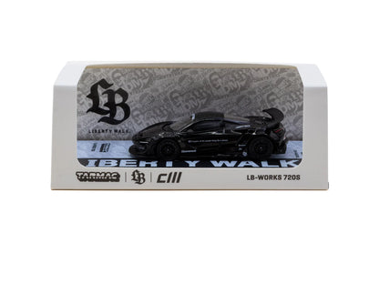 Tarmac Works 1/64 LB-WORKS 720S Black - Tarmac Works HOBBY64 (Produced by CM Model)