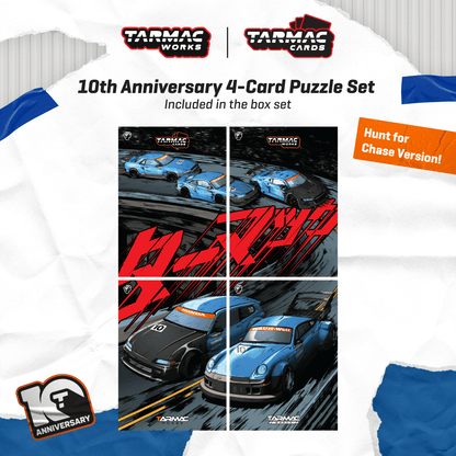 Tarmac Works 1:64 10th Anniversary Box Set - 5 Model Cars + Tarmac Cards