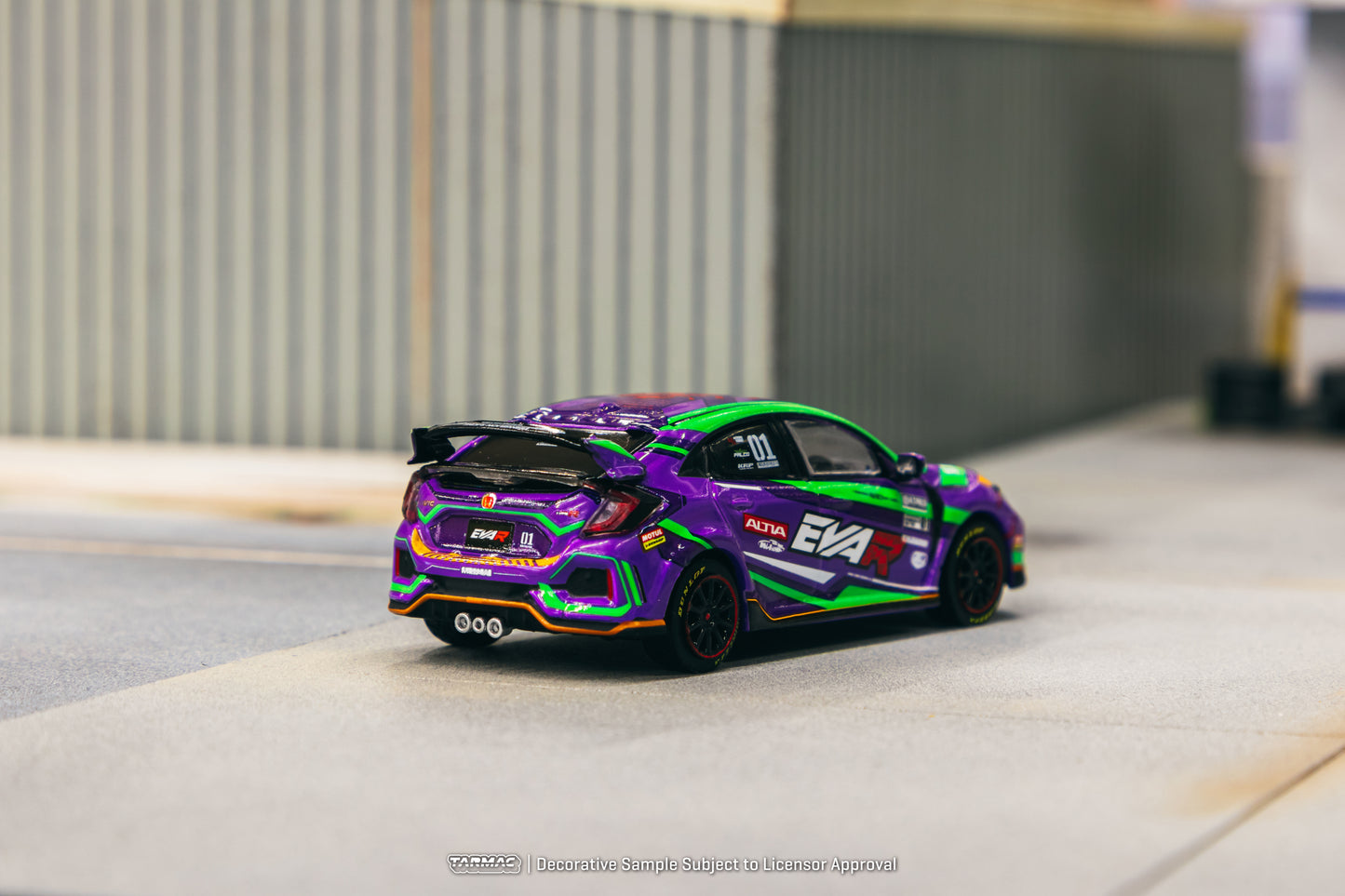 Tarmac Works 1/64 EVA RT TEST TYPE-01 Honda Civic TYPE R FK8 - HOBBY64