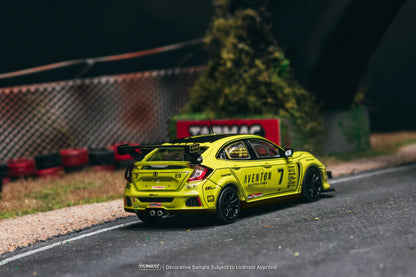 Tarmac Works 1/64 Honda Civic TYPE R FK8 NASA Western Endurance Racing Championship 2022 #7 Student Driver (by Daniel Wu) - Tarmac Works HOBBY64