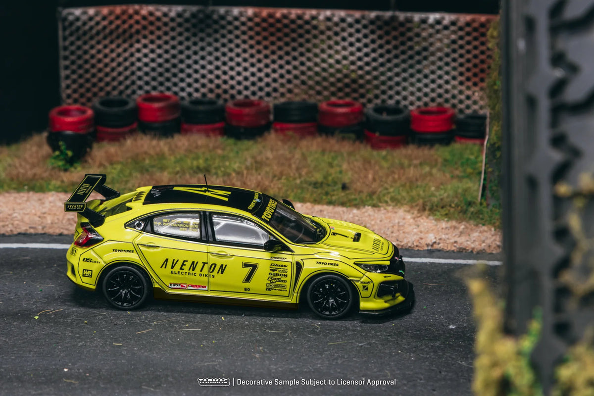 Tarmac Works 1/64 Honda Civic TYPE R FK8 NASA Western Endurance Racing Championship 2022 #7 Student Driver (by Daniel Wu) - Tarmac Works HOBBY64