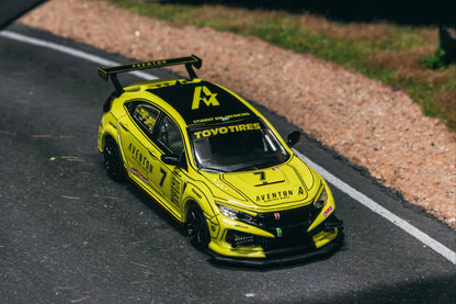 Tarmac Works 1/64 Honda Civic TYPE R FK8 NASA Western Endurance Racing Championship 2022 #7 Student Driver (by Daniel Wu) - Tarmac Works HOBBY64