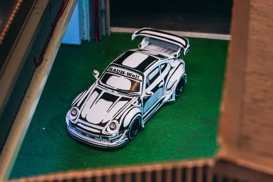 Tarmac Works 1/64 Porsche RWB 993 - Designed by Joshua Vides - Tarmac Works HOBBY64 (In Blister Packaging)
