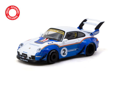 Tarmac Works 1/64 Porsche RWB 993 Liberty Walk with Container Packaging - Tarmac Works HOBBY64