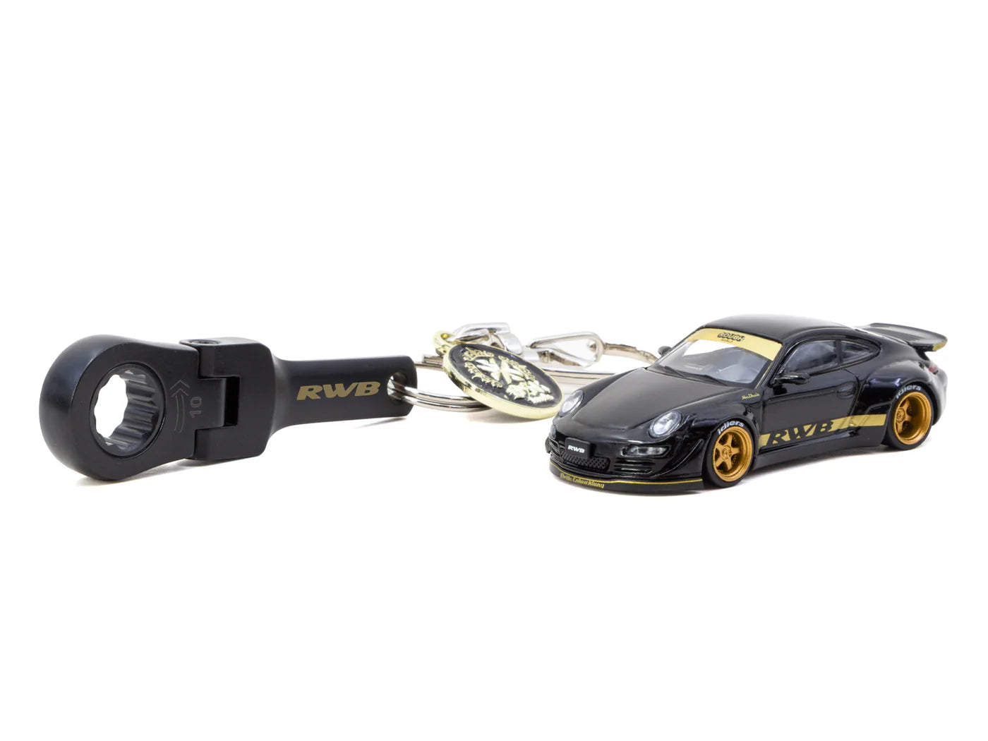 Tarmac Works 1/64 OSK Tools x RWB x Tarmac Works 1/64 RWB 997 Black Bundle Set - Tarmac Works HOBBY64 Limited to 500 sets (In Premium Box Packaging)