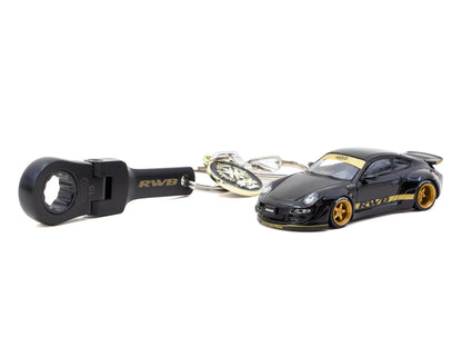 Tarmac Works 1/64 OSK Tools x RWB x Tarmac Works 1/64 RWB 997 Black Bundle Set - Tarmac Works HOBBY64 Limited to 500 sets (In Premium Box Packaging)