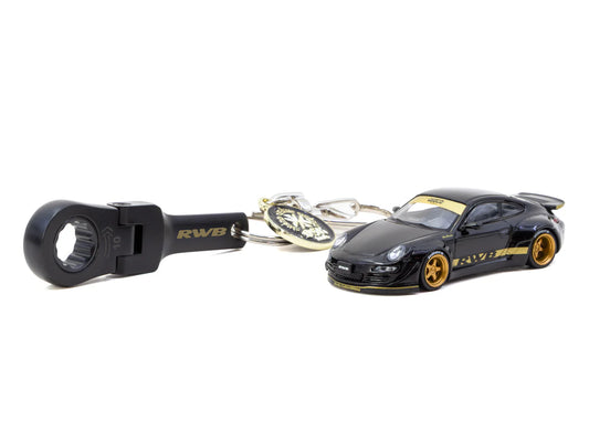 Tarmac Works 1/64 OSK Tools x RWB x Tarmac Works 1/64 RWB 997 Black Bundle Set - Tarmac Works HOBBY64 Limited to 500 sets (In Premium Box Packaging)