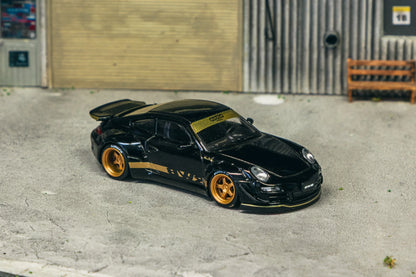 Tarmac Works 1/64 OSK Tools x RWB x Tarmac Works 1/64 RWB 997 Black Bundle Set - Tarmac Works HOBBY64 Limited to 500 sets (In Premium Box Packaging)