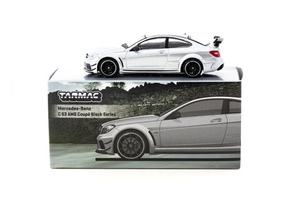 Tarmac Works 1/64 Mercedes-Benz C 63 AMG Coupé Black Series Silver Metallic - GLOBAL64