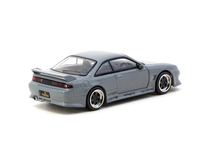 Tarmac Works 1/64 Nissan VERTEX Silvia (S14) Grey - GLOBAL64