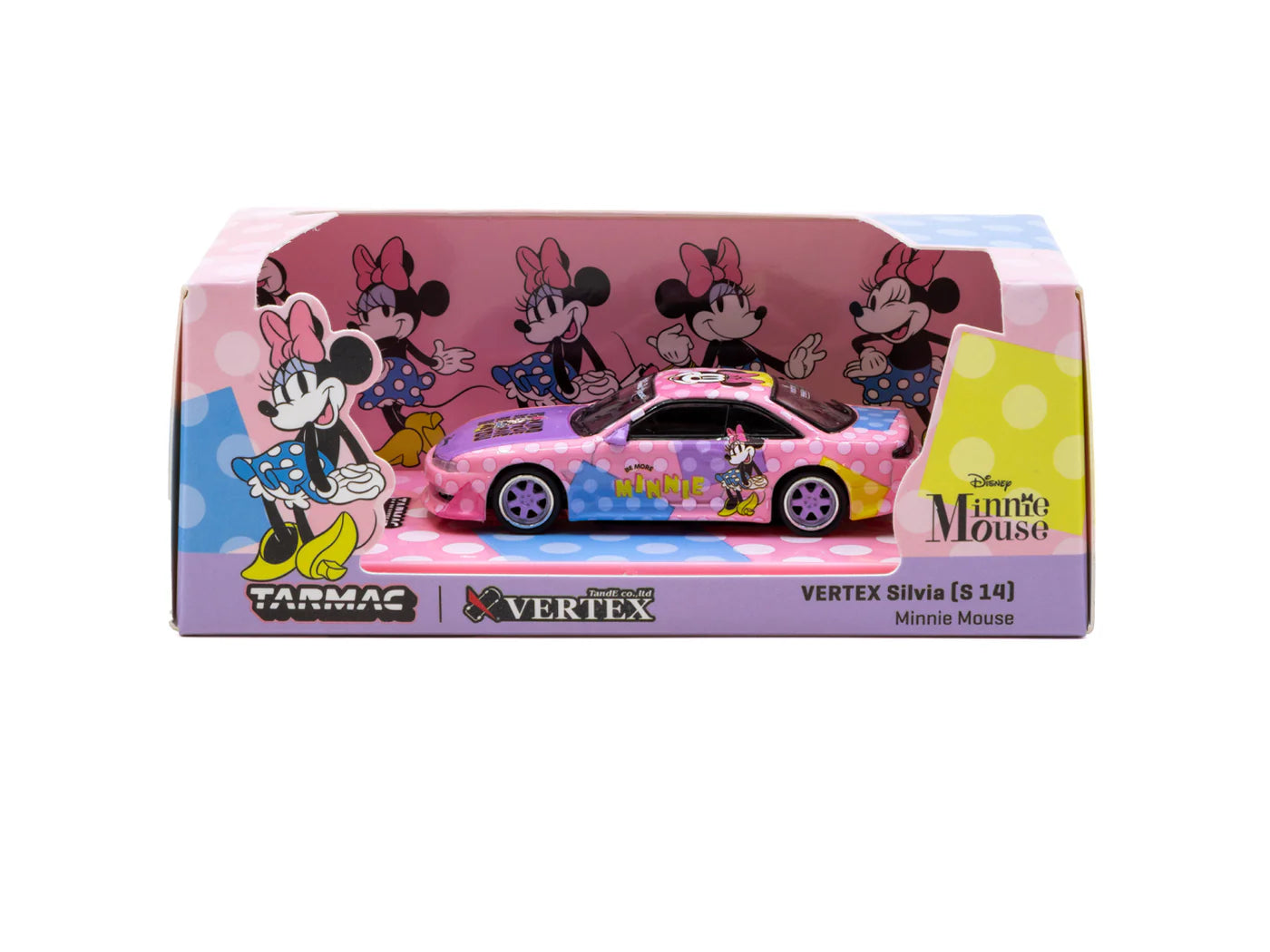 Tarmac Works 1/64 VERTEX Silvia (S 14) Minnie Mouse - Tarmac Works GLOBAL64