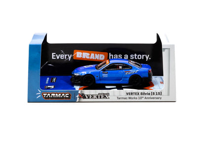Tarmac Works 1/64 Nissan VERTEX Silvia (S 15) Tarmac Works 10th Anniversary - GLOBAL64