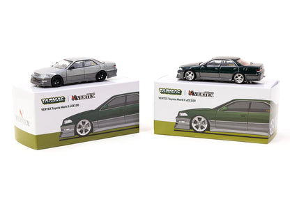 Tarmac Works 1/64 VERTEX Toyota Mark II JZX100 Dark Green Metallic - GLOBAL64