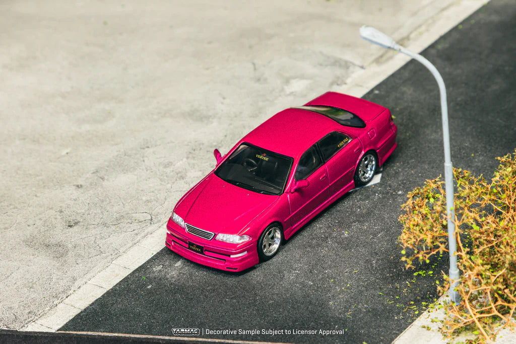 Tarmac Works 1/64 VERTEX Toyota Mark II JZX100 Red Metallic - GLOBAL64