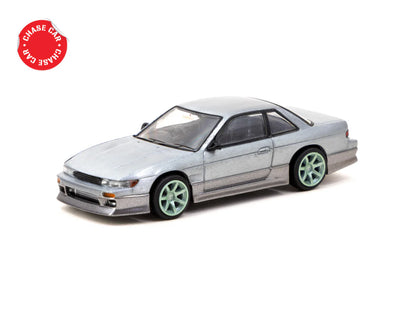 Tarmac Works 1/64 VERTEX Nissan Silvia S13 Green/Grey - GLOBAL64