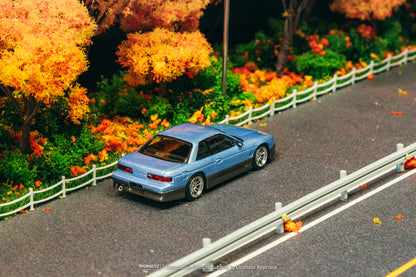 Tarmac Works 1/64 VERTEX Nissan Silvia S13 Blue/Grey - GLOBAL64