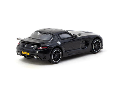 Tarmac Works 1/64 Mercedes-Benz SLS AMG Coupé Black Series Black Metallic - Singapore Special Edition - GLOBAL64