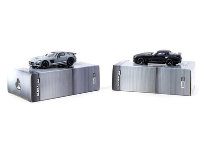 Tarmac Works 1/64 Mercedes-Benz SLS AMG Coupé Black Series Black Metallic - Singapore Special Edition - GLOBAL64